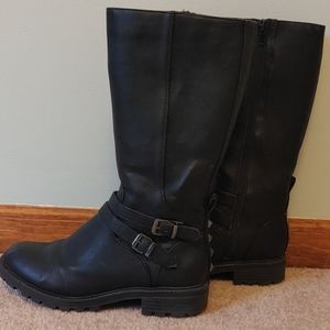 Girls tall black boots